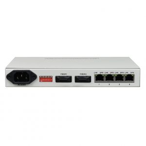 4FE Fiber Media Converter (1+1 Fiber Backup)