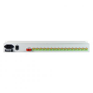16 Channels Serial RS232/RS422/RS485 Fiber Optic Converter