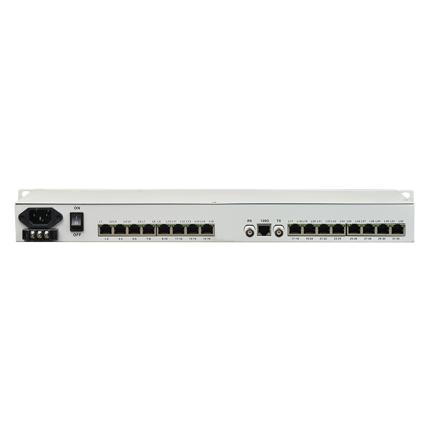 31 Channel RS232/422/485 to Fiber Converter