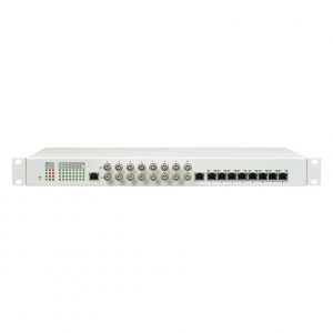 32 Ports Voice Pots Fxo/Fxs over Fiber Multiplexer With 4 FE