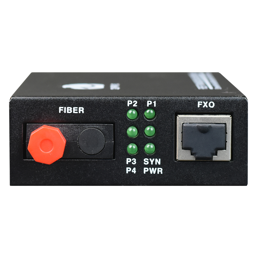 4 Channel FXO FXS over Fiber Mux (External Power Supply)