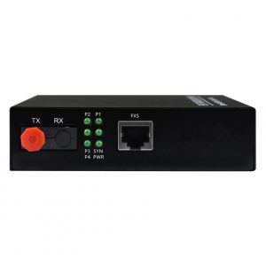 4 ports telephone to fiber optic converter