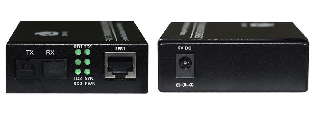 2 channels serial rs232/rs422/rs485 to fiber optic converter