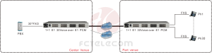 application of Voice fxofxs over E1 PCM Mux