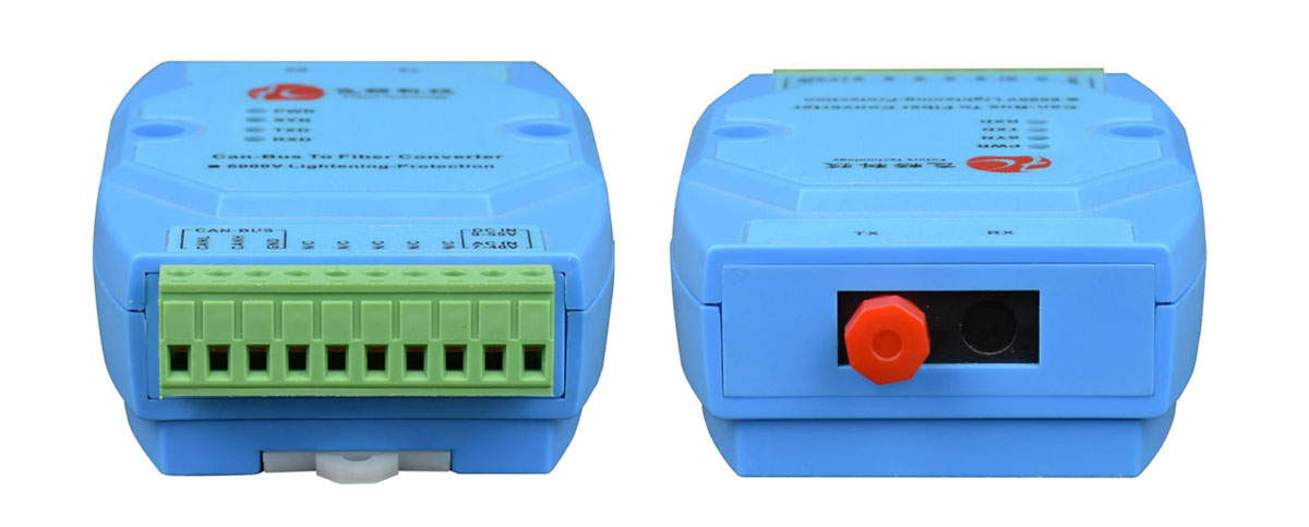 CAN-bus to fiber optic converter