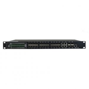 Управляемый промышленный коммутатор с 24 портами 100 МБ SFP + 4 гигабитными комбо-портами SFP/UTP