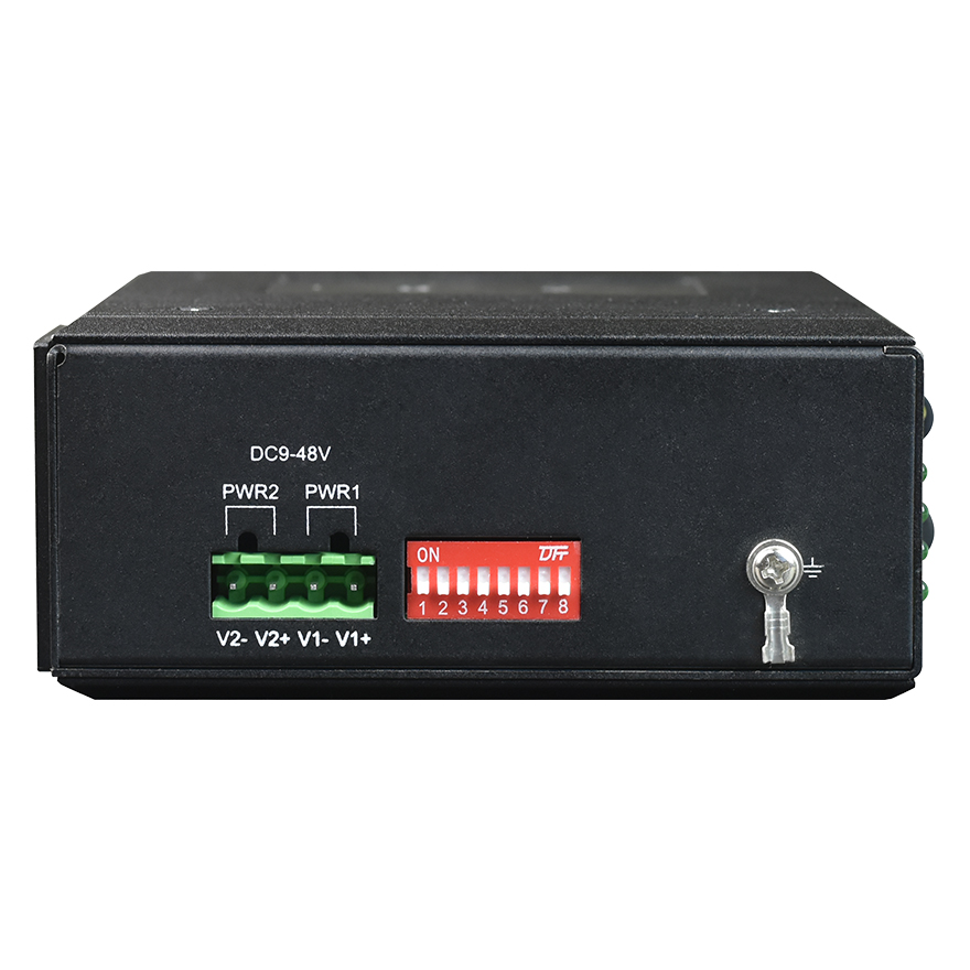 Managed Din-Rail 8-Port 10/100M Ethernet + 2-Port Gigabit SFP + 2-Port Serial Industrial Switch