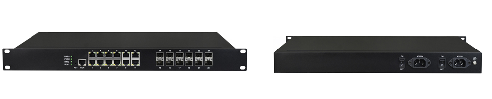 Managed 12 Ports Gigabit RJ45 + SFP Industrial Network Switch