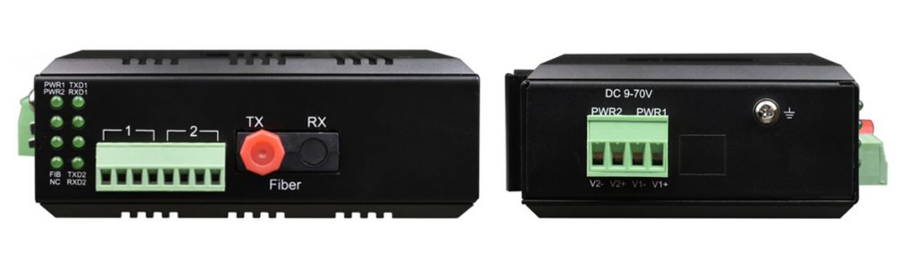 1 × RS485 and 1 × RS232 Fiber Modem