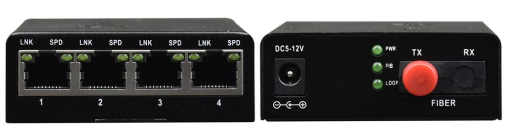  LAN to Fiber Optic Converter