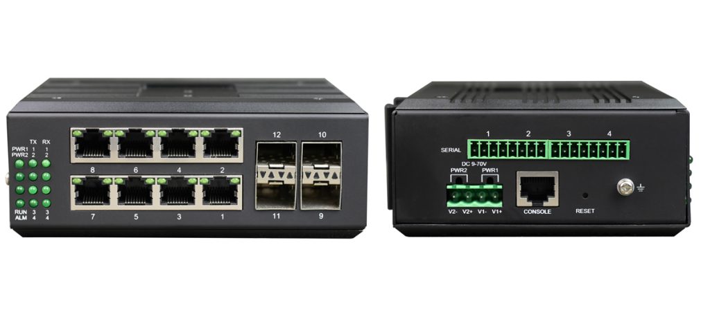 managed 8 port gigabit ethernet switch