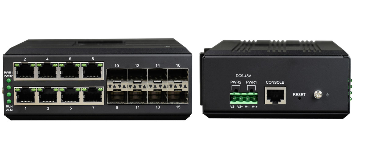 Din-rail Managed 8 Port Gigabit Industrial Network Switch