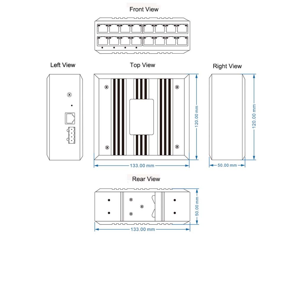 16-Port Gigabit Industrial Ethernet Switch