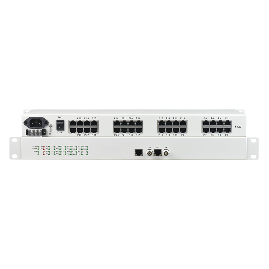 30-Channel FXO/FXS over E1 PCM Multiplexer