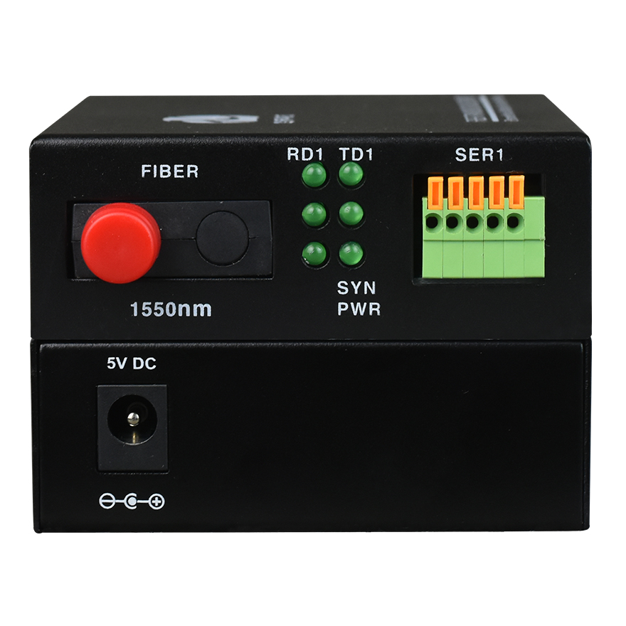 Convertidor de fibra óptica RS485/RS422/RS232 (tipo mini)