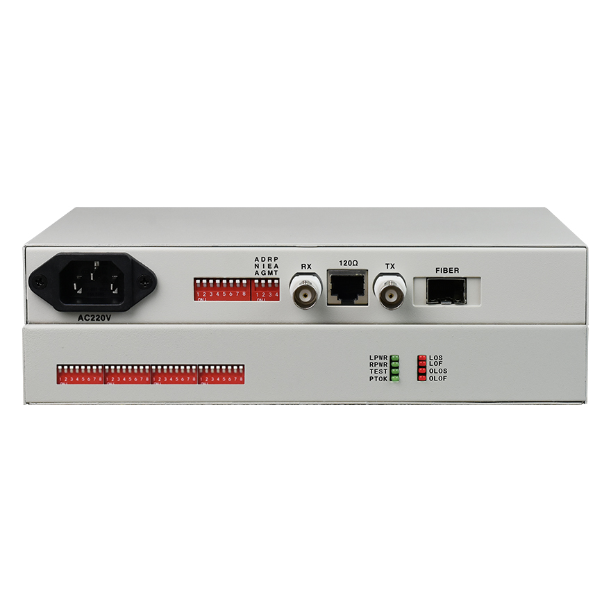 Оптический Ethernet-конвертер E1 без рамок