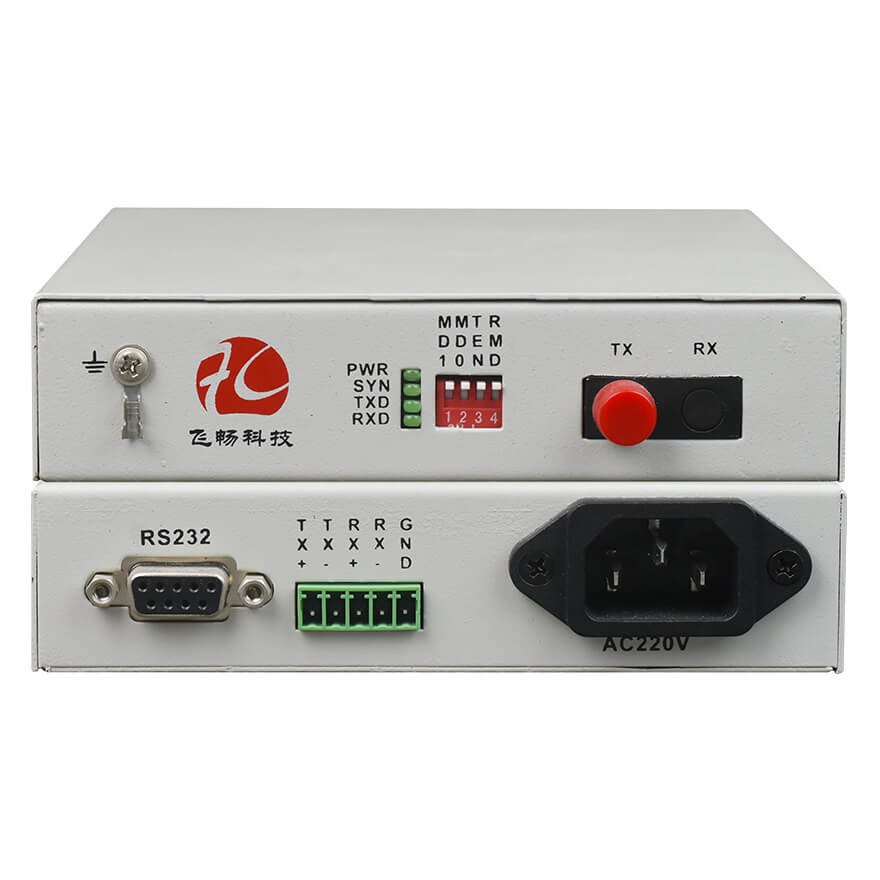 Convertidor de serie a fibra de 1 puerto | RS485/422/232 por fibra