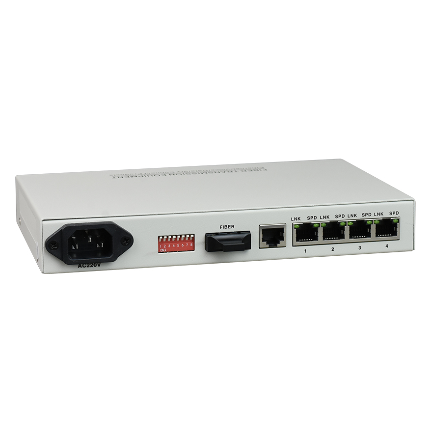 4GE Fiber Media Converter (Physical Isolation)