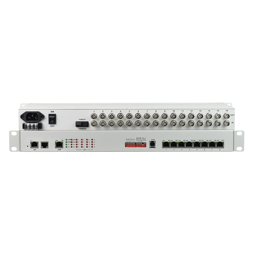 Мультиплексор оптоволоконный PDH 16E1+8FE