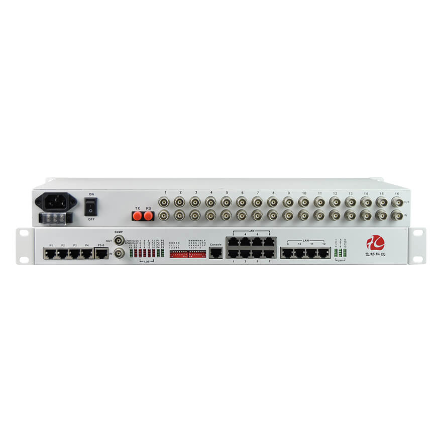 Мультиплексор PDH 16E1+12FE+8Voice