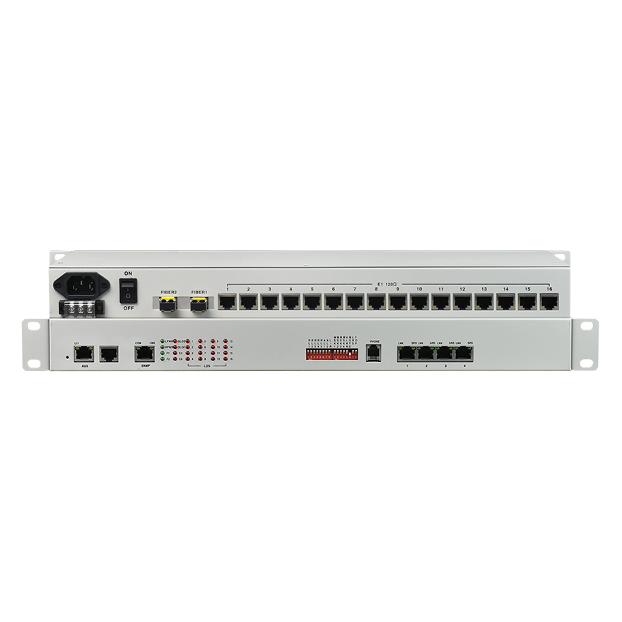 16E1+4FE (физическая изоляция) PDH волоконный мультиплексор