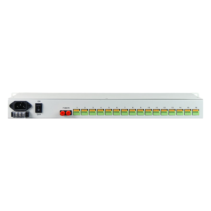 16 Channel Serial to Fiber Optic Converter