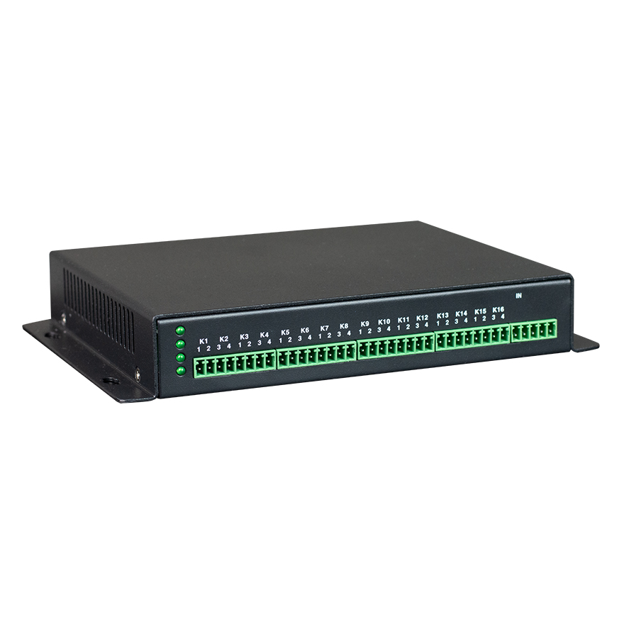 16 Channel Unidirectional / 8 Channel Bidirectional Dry Contact Closure Over Fiber Optical Multiplexer
