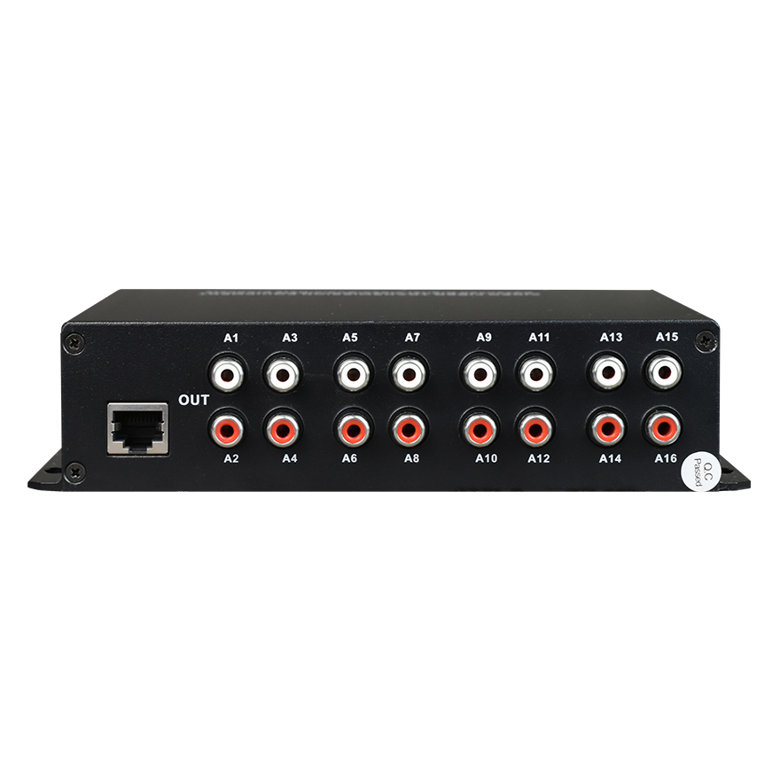 16 Channel RCA Audio over Fiber Optical Converter