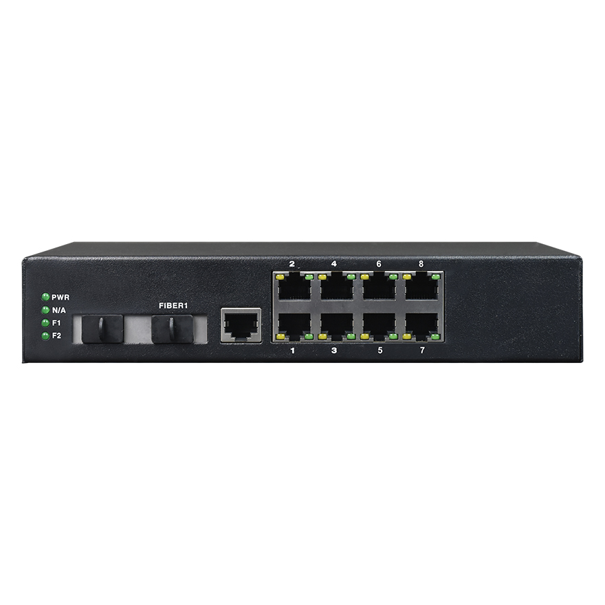 2 Optical + 8 UTP Cascade 미디어 컨버터