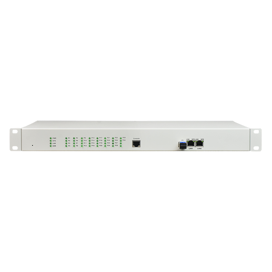 Convertisseur téléphonique POTS 30 ports sur LAN Ethernet (IP)