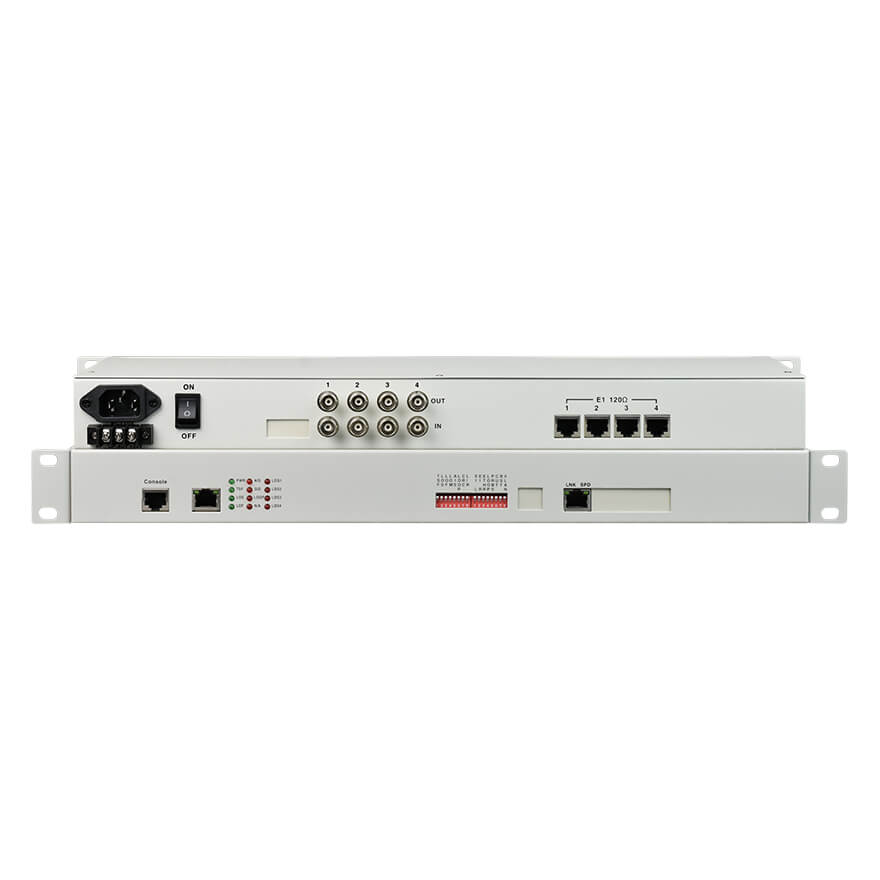 Преобразователь Ethernet через 4 порта E1 (75 Ом+120 Ом)