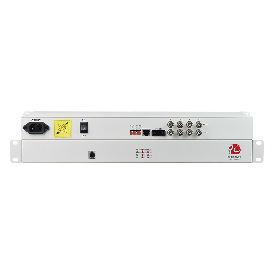 Multiplexeur de fibre optique 4E1 + FE PDH