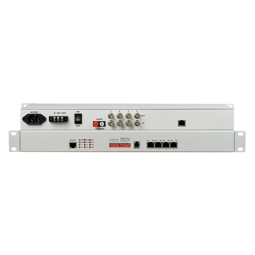 4E1+4GE PDH Fiber Multiplexer