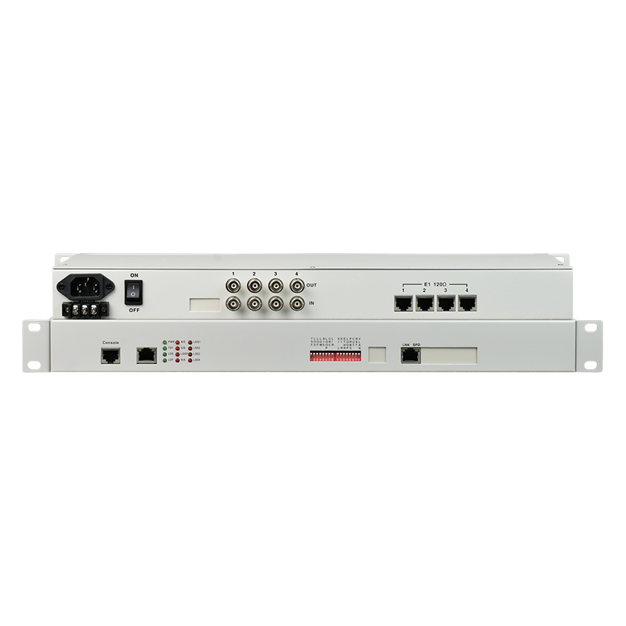 Ethernet over 4-Port E1 Converter (75Ω+120Ω)