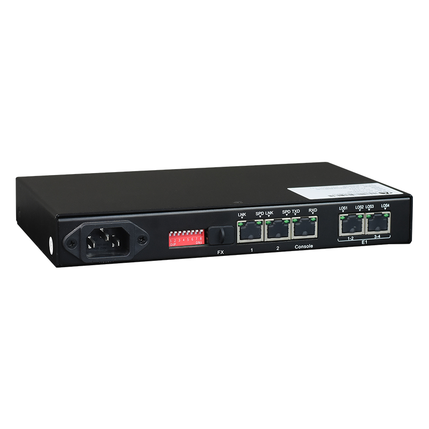 4E1 TDM over Ethernet (IP) Converter | Desktop Type