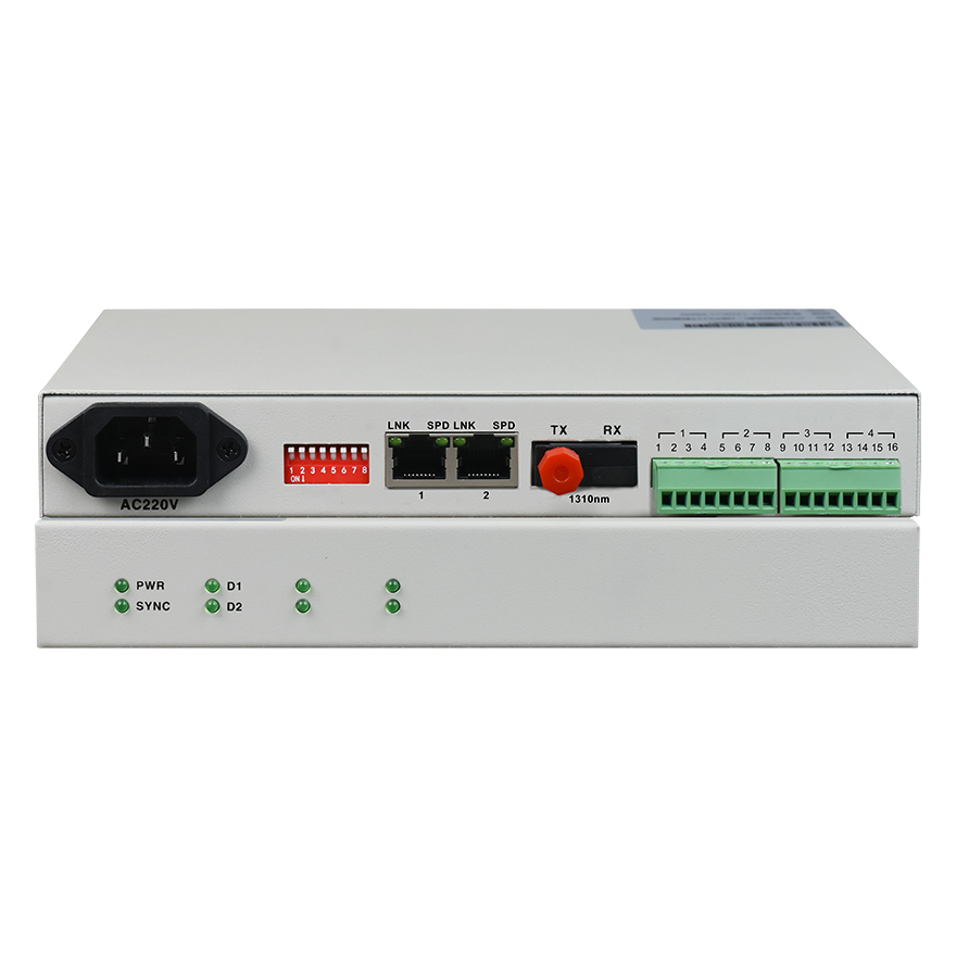4 Channels Serial Data RS232/422/485 Fiber Optic Modem