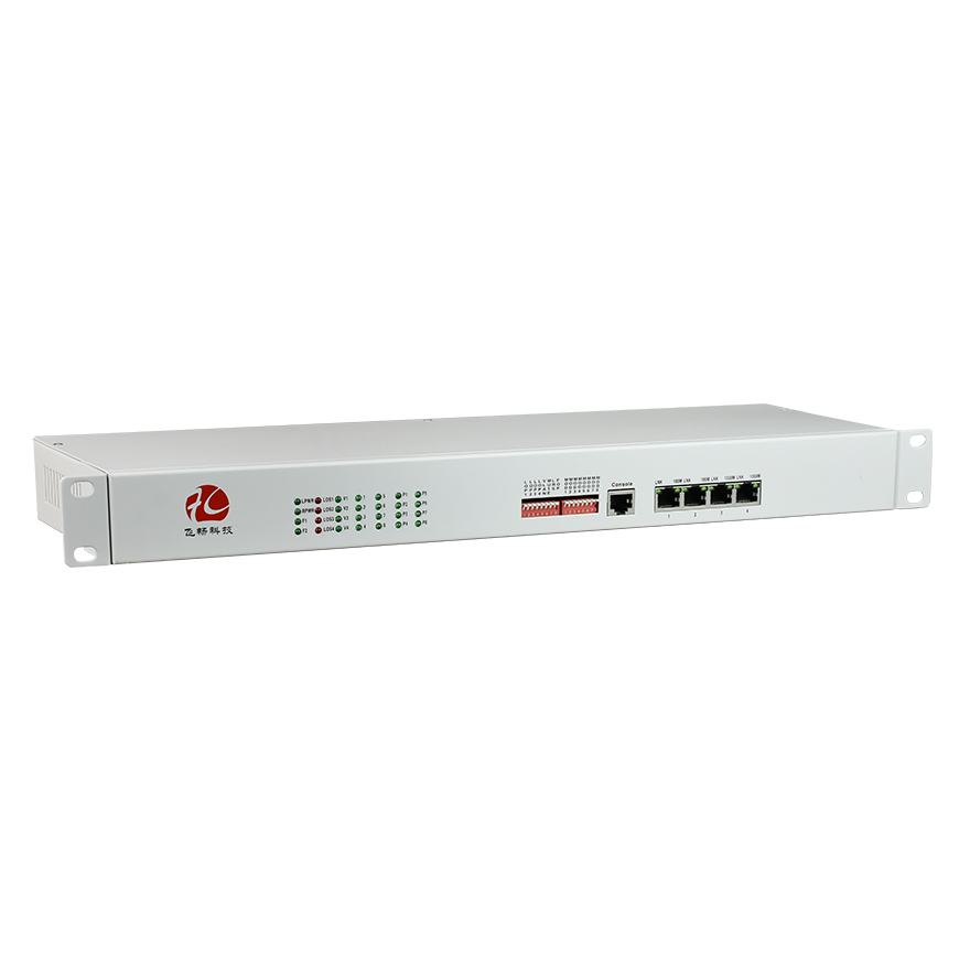 4ch video+4GE+8ch voice+serial+dry contact multiplexer