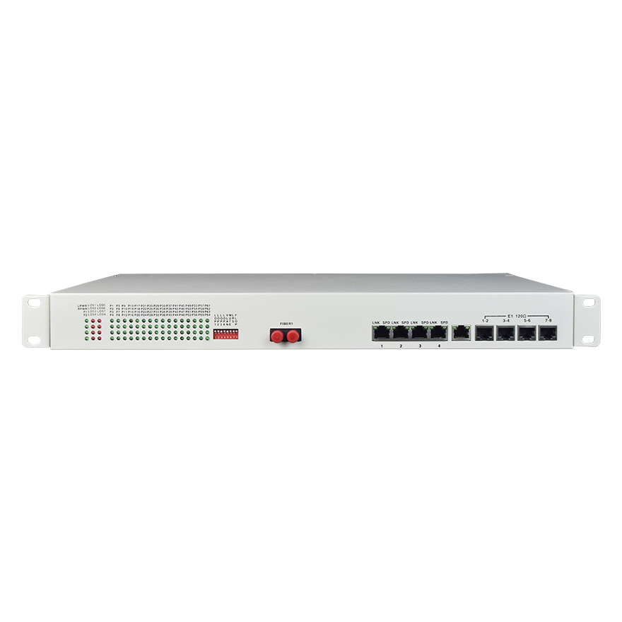 64Voice+8E1+4GE Fibra Mux