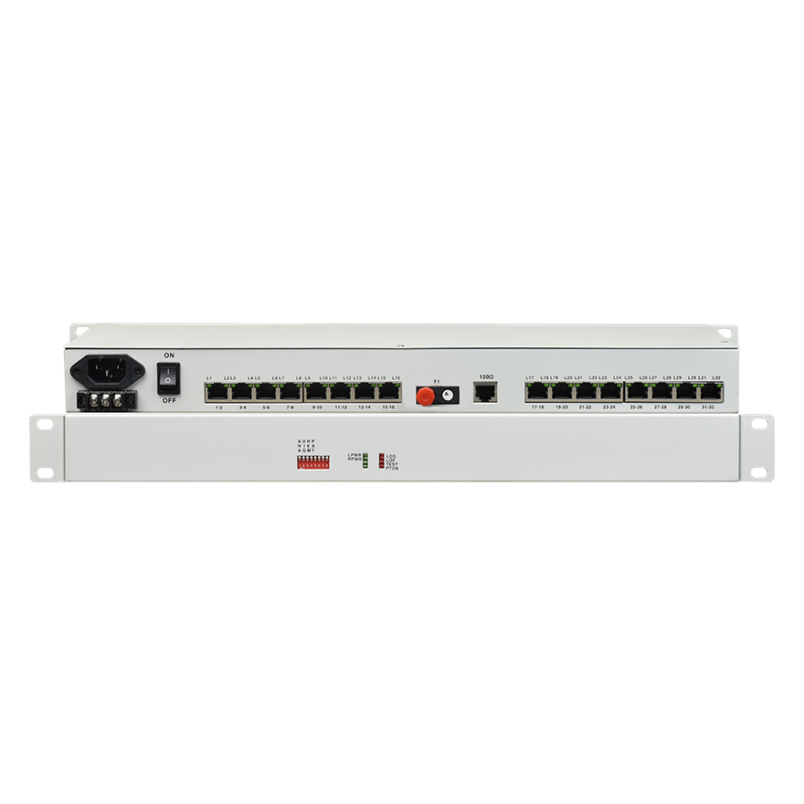 64Channel Unidirectional / 32 Channel Bidirectional  Dry Contact Optical Multiplexer
