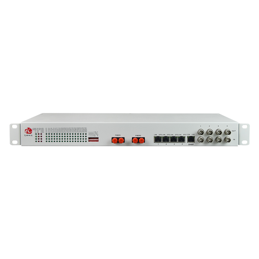 64Voice + 4E1 + 4GE fiber Multiplexer （19-inch 1U）