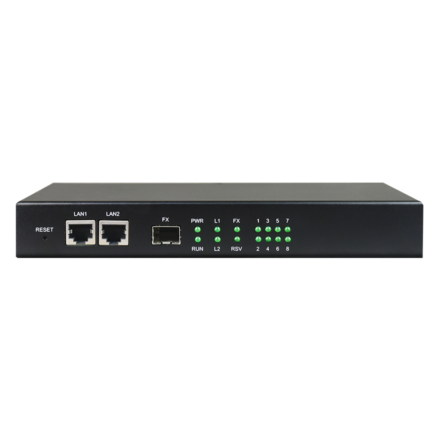 8-портовый голосовой FXO/FXS через IP (Ethernet) конвертер