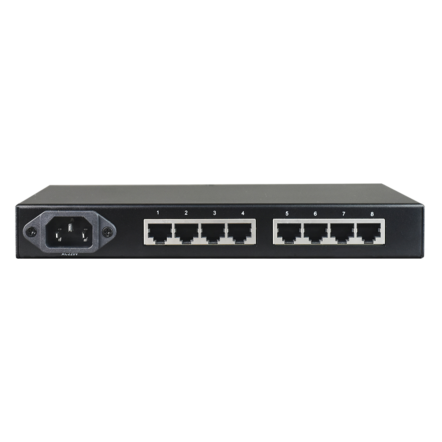 8-портовый голосовой FXO/FXS через IP (Ethernet) конвертер