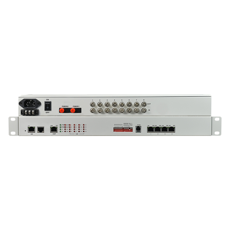 Мультиплексор оптоволоконный PDH 8E1+4FE
