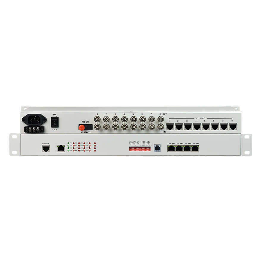 8E1+4FE PDH fiber  Multiplexer CLI and SNMP for option