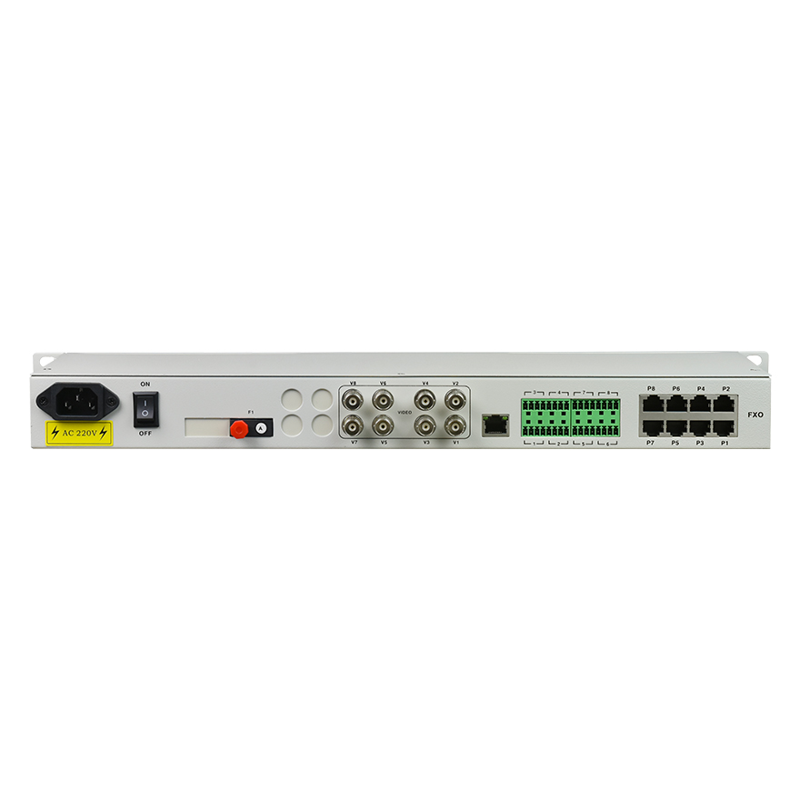 8 video+1GE+2FE(Physical isolation)+8ch voice+serial+dry contact multiplexer