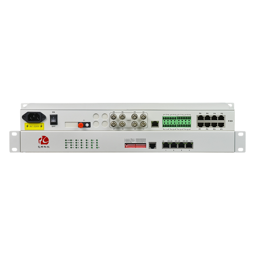 8 video+1GE+2FE(Physical isolation)+8ch voice+serial+dry contact multiplexer