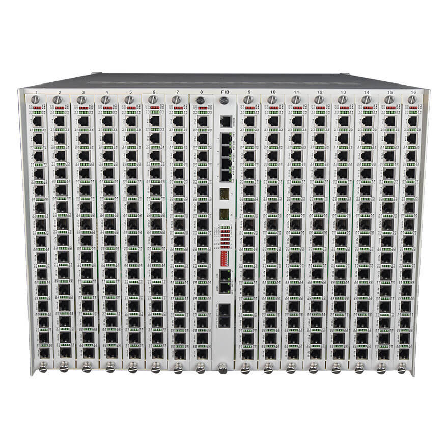 960 Channel Telephone over Fiber Mux | 8U Intergrated Access Rack