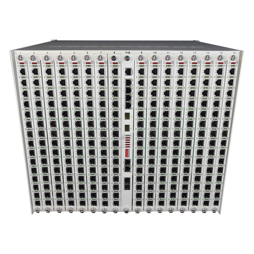 960 Channel Telephone over Fiber Mux | 8U Intergrated Access Rack