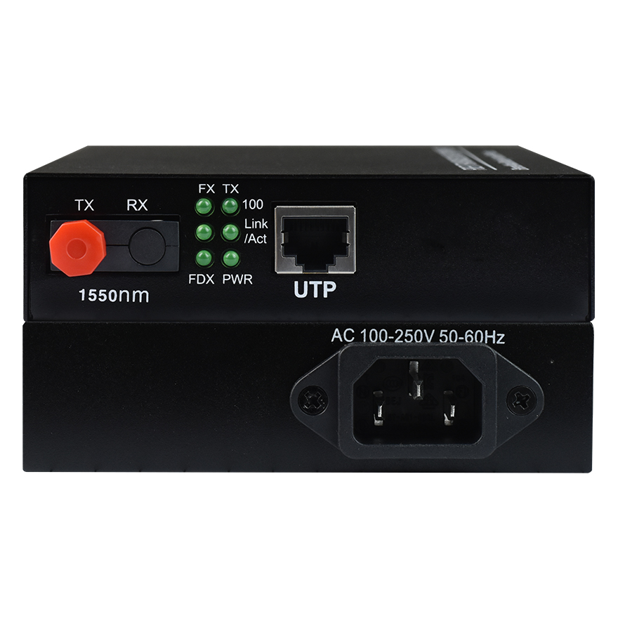 Gigabit Ethernet to Fiber Media Converter