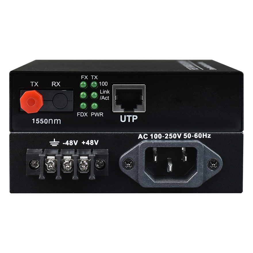 Gigabit Ethernet to Fiber Media Converter